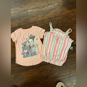 Justice Multicolor Striped Top with Tassels